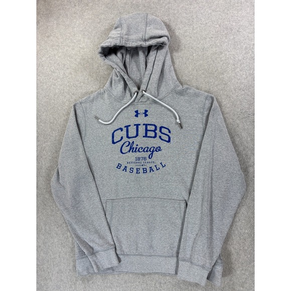 Chicago Cubs Under Armour Stadium Hoodie Sweatshirt (Men's Large) Gray - Picture 1 of 12